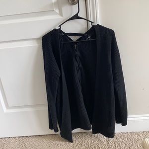 Black cardigan
